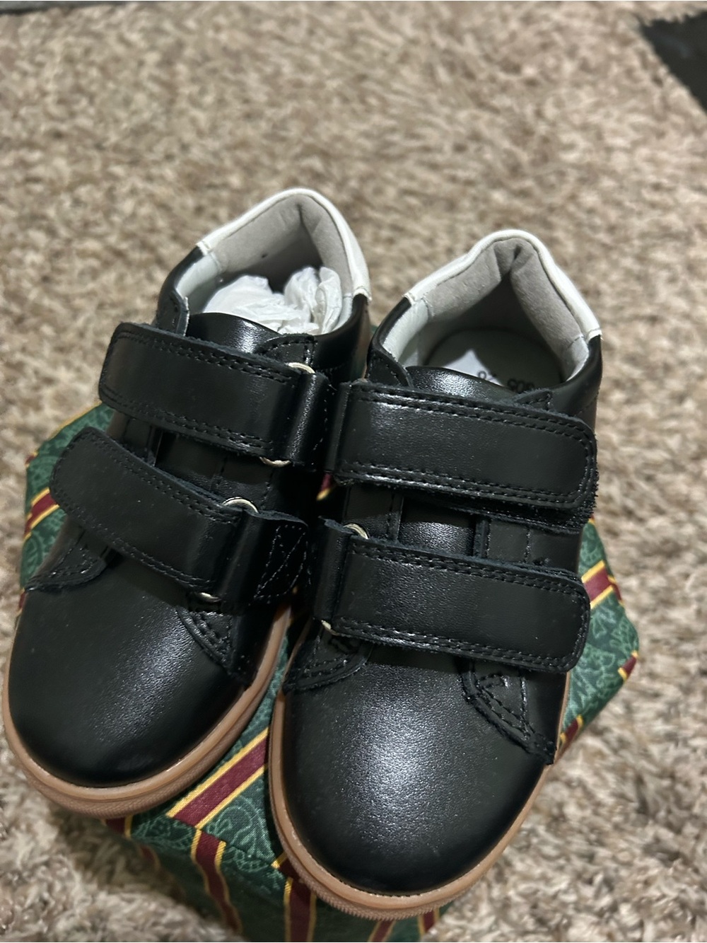 NWT Classic Black Kids Double-Strap Dress Shoes